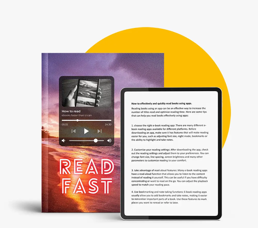 Do you often feel that you don't have enough time to read all the ebooks you are interested in? Would you like to use your reading time more efficiently and absorb content even faster? If so, our ebook 